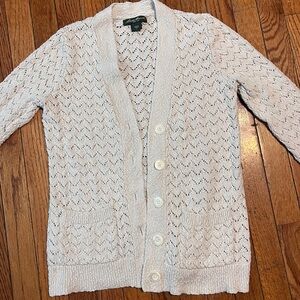 Women's Eddie Bauer Cream Cardigan Sweater